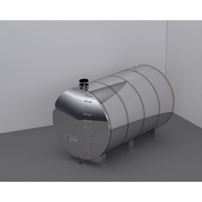 15 Ton Yatay Depo Paslanmaz  Depo 2MM -15000 litrelik Su Deposu 2MM